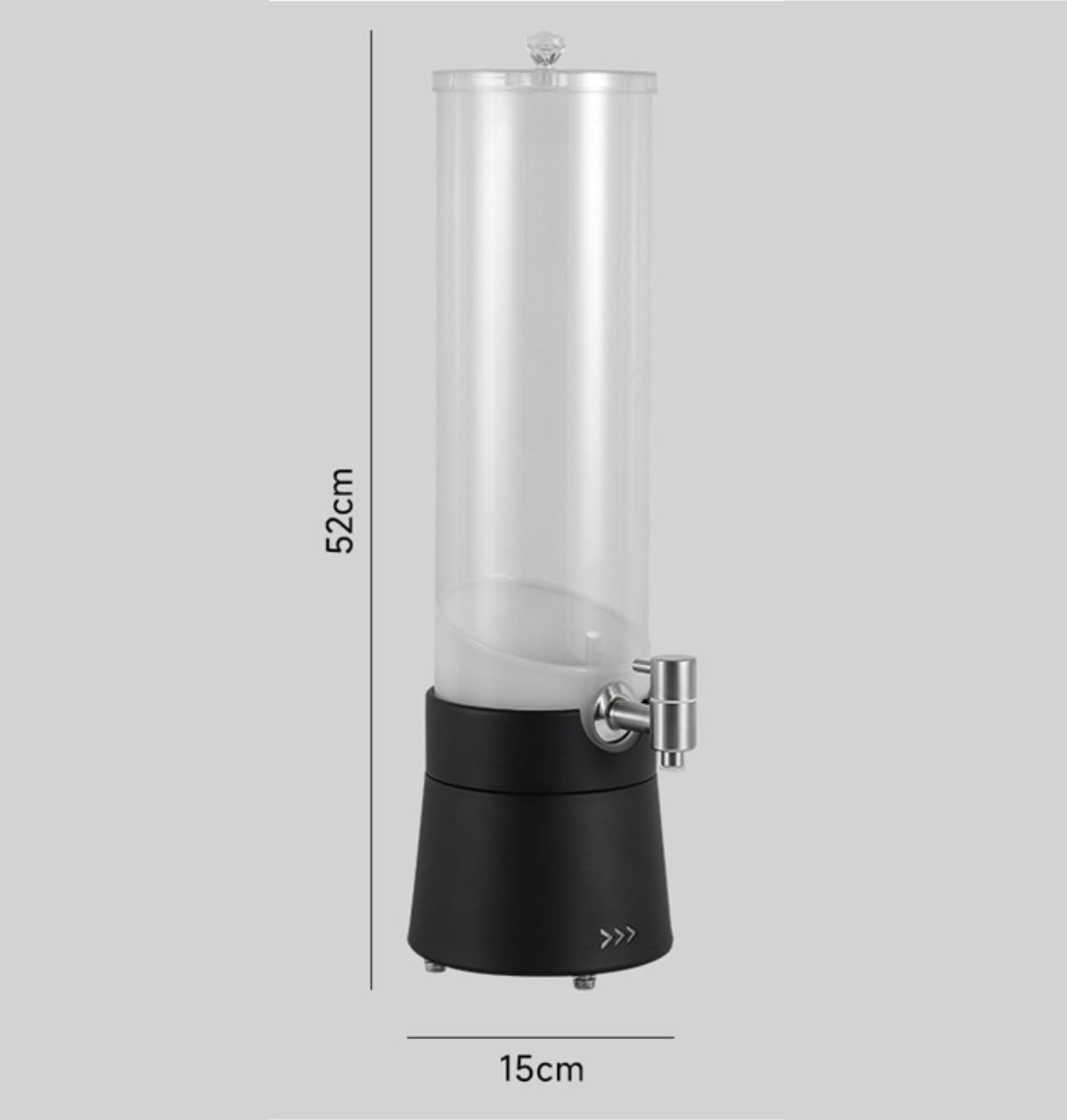 Dispensador Cerveza Dispensador De Bebidas 3 L con Luz LED Sobremesa For Fiestas Y Bares para Casa Bar(Black)