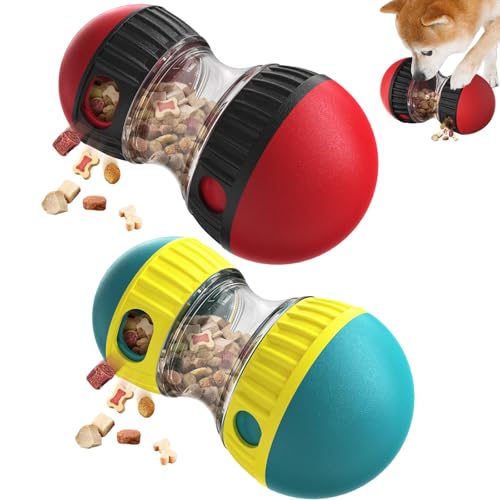 WDAFLG Gioco Interattivo per Cani 2 pz, Gioco Intelligenza Cane, BPA Free, Mangiatoia Lenta per Animali Domestici per il Consumo Energetico e l'allenamento Dell'intelligenza, Adatto a Cani e Gatti