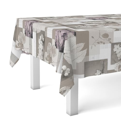 Martina Home Zen Leaves Nappe en Toile Cirée Unique 200 x 140 cm