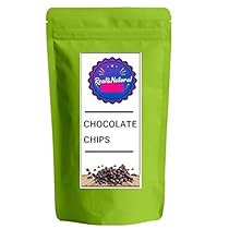 Real&Natural Chocolate Chips| For Baking | Cake| Cookies | Desserts | Dark | Cake Muffins| Unsweetened Cocoa Powder| Cake| Ice Cream | Choco Chip | Sugar Free | Dark | 200gms