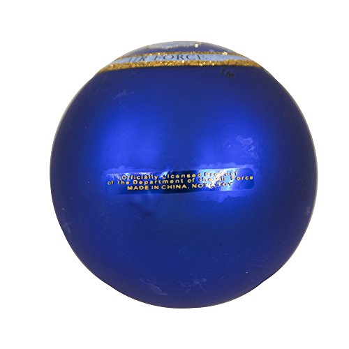 Kurt Adler Glass U.s. Air Force Ball Ornament, 80Mm #TOP5