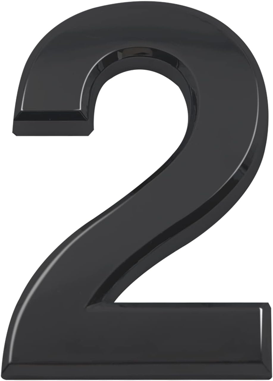 3.9 Inch Self-stick House Number/Self-adhesive Mailbox Numbers/Street Numbers/Home Address Number/Door Sticker Numbers/Number 2