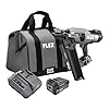 FLEX 24V 21° Framing Nailer Kit with 5.0Ah Lithium Battery and 160W Fast Charger - FX4351A-1C