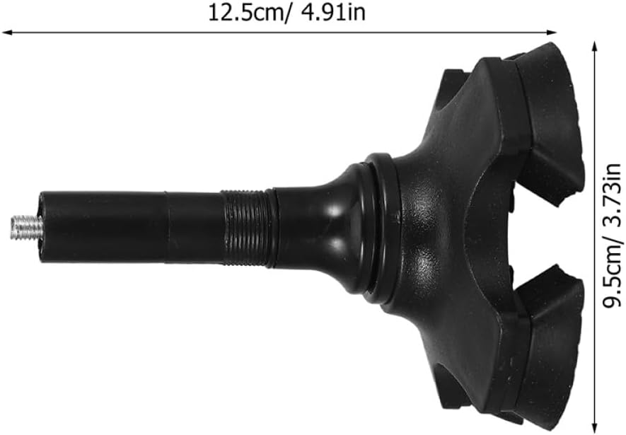 2pcs Walking Cane Tips Replacement Foot Pads Quad Base Non-Slip Cane Foot Stand for Seniors and Outdoor Use Compatible Walking Sticks Crutches