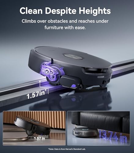 Image of NARWAL Flow 2 Robot Vacuum and Mop Combo, 31,000Pa Suction, FlowWash Self-Cleaning, AI Object Recognition, Self-Emptying & Refilling, 212℉ Hot Water Mop Washing & Drying, Tangle-Free Design - 2026