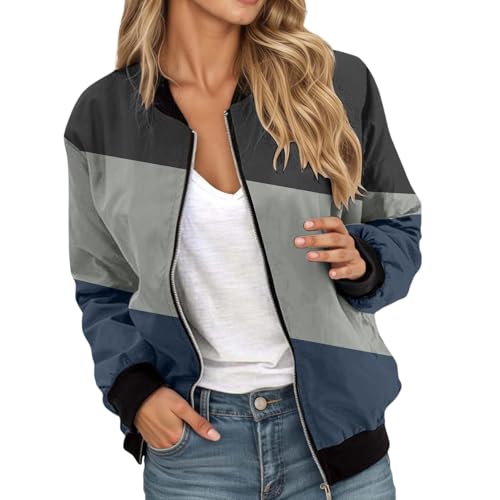 Veste de sport homme décontractée ample et color-block avec fermeture éclair