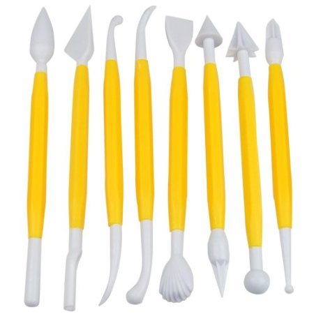 World Pride 8pcs Cake Fondant & Gumpaste Decorating Modeling Tools Set, 16 Designs