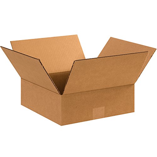 Image of TAPE LOGIC 11 x 11 x 4 Corrugated Cardboard Boxes, Flat 11 inchL x 11 inchW x 4 inchH, Pack of 25 | Shipping, Packaging, Moving, Storage Box for Home or Business, Strong Wholesale Bulk Boxes