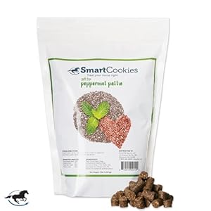 SmartPak SmartCookies | Healthy Treats For Horses Made From Coconut Meal, Beet Pulp, Alfalfa, and Flaxseed Oil | No Sugar Added Horse Treats | Peppermint Pattie Flavor Cookies for Horses, 3 lb Bag