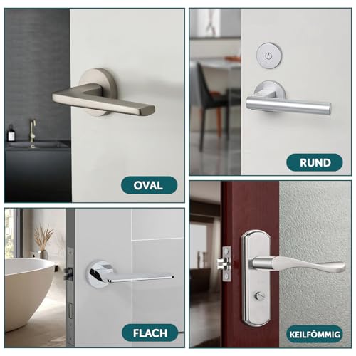 shinfly 6er Set Türstopper Klinke, Transparente PVC Türklinkenpuffer, Hochelastische Door Stopper, Wände und Türgriff Schutz, Ø18mm, Geeignet für Ø17mm-Ø20mm Türgriffe