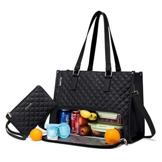 LOVEVOOK Insulated Lunch Tote with Laptop Compartment