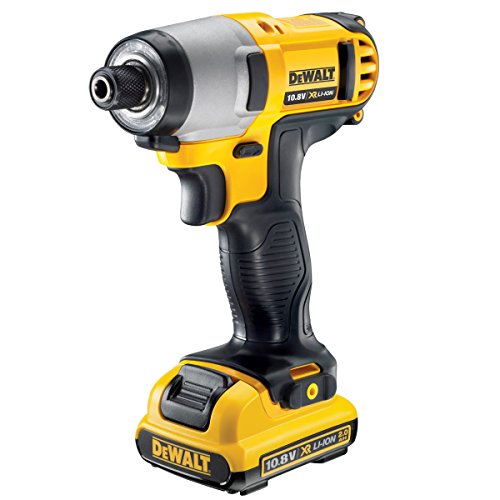 Dewalt DCF815D2 Compact Cordless XR Impact Driver, 10.8 V, Black/Yellow, Set of 5 Piece
