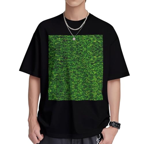T-shirt motif feuilles homme en coton frais et respirant
