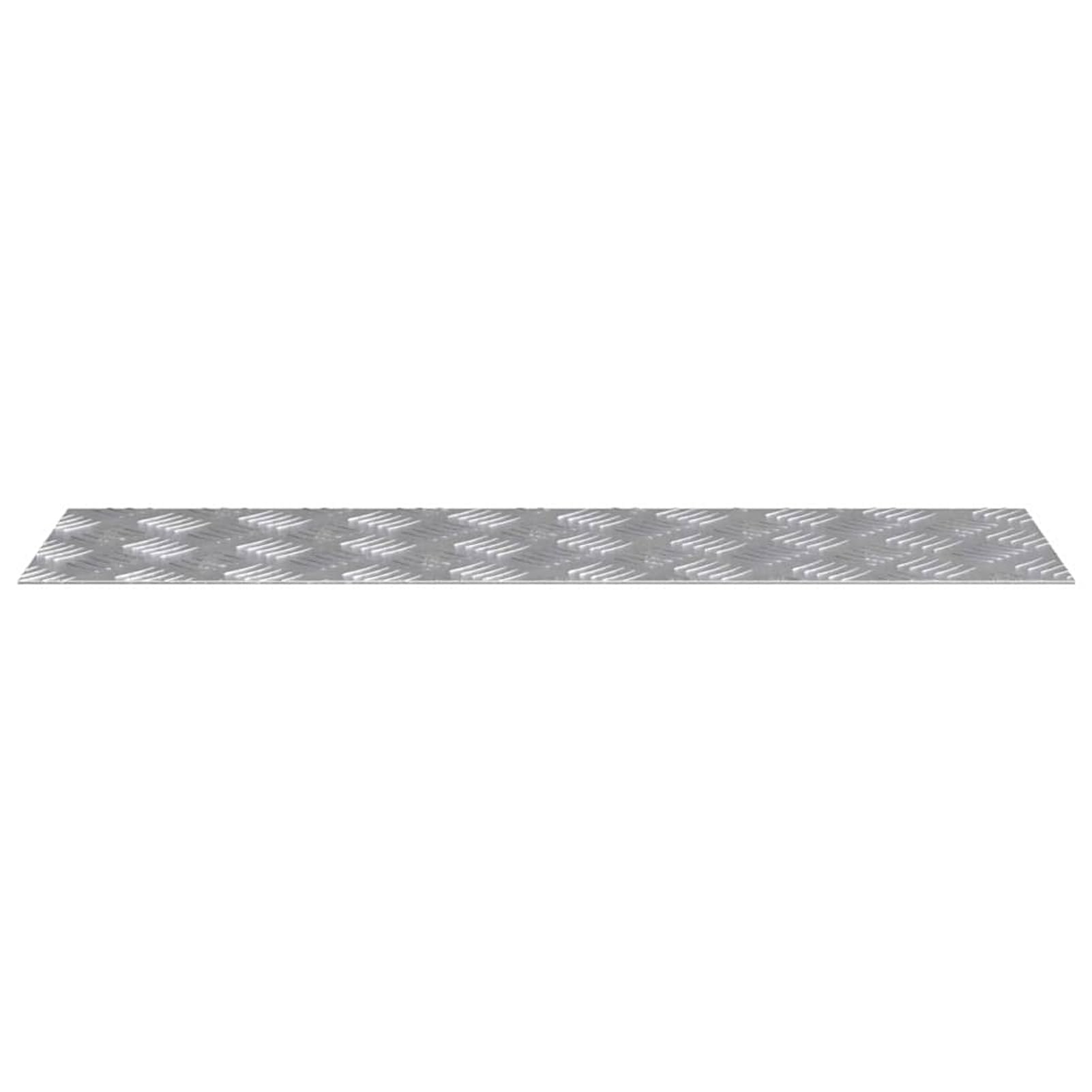 ATOMSTACK MAKER Chapa estriada de aluminio (4 unidades, 70 x 20 cm, plateada), niveles de seguridad antideslizantes para interiores y exteriores, diseño de perfil moderno, ligero y duradero