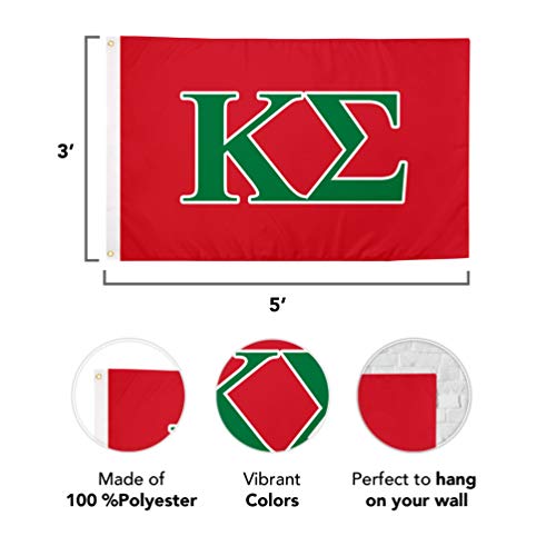 Kappa Sigma Flag Greek Letter Fraternity Banner Large 3X5 Feet Flags Sign Decor Kappa Sig #TOP1