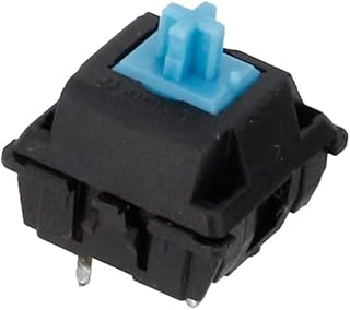 Interruptor de Teclado mecánico MX de 5 uds., Interruptor de Eje de Eje Rojo, Negro, Azul y marrón, interruptores de Eje a Prueba de Polvo de 5 Pines con Interruptor MX (Color : Blue Shaft)