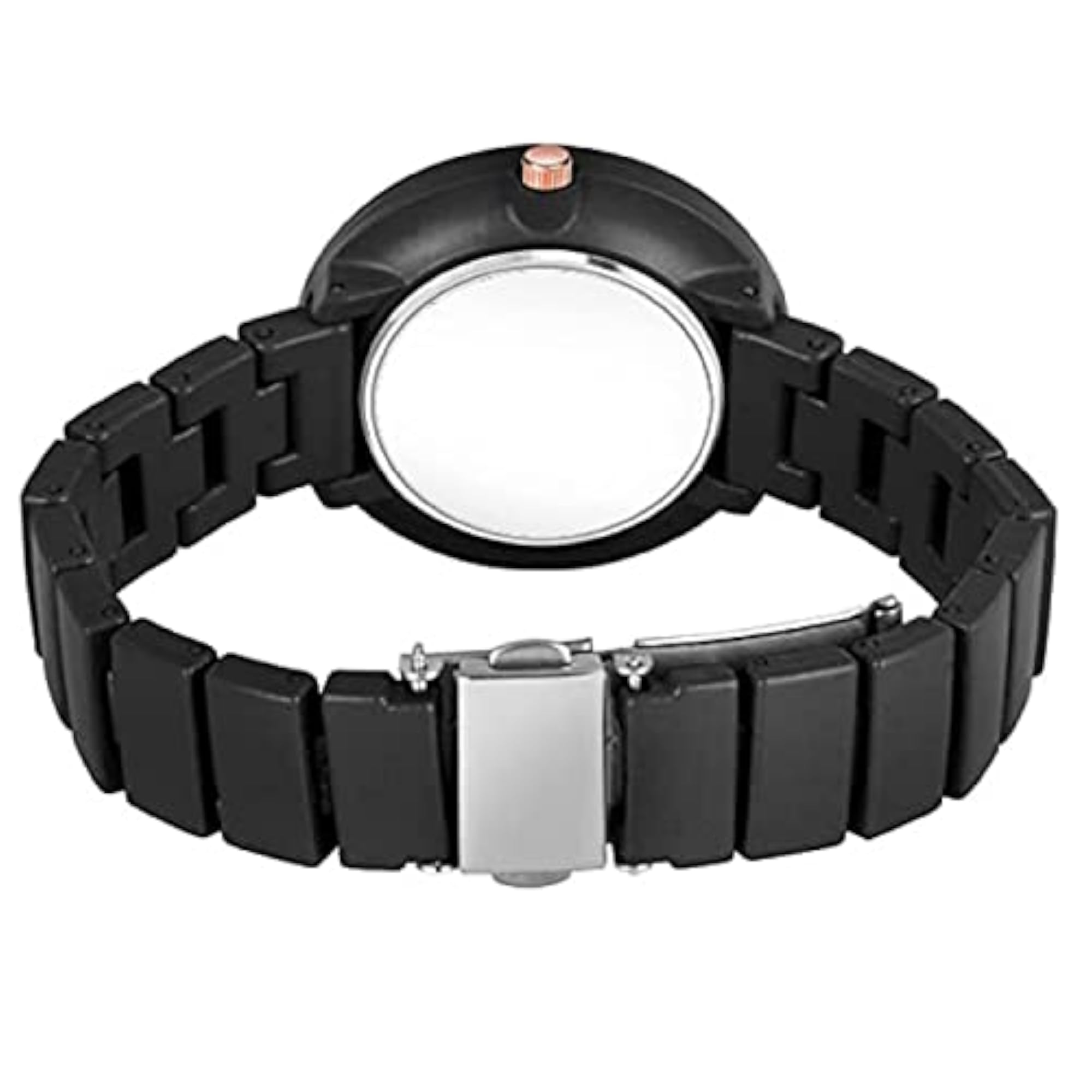 Casual Multicolored Designer Dial Metal Strap Watch