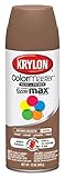 Krylon K05356207 ColorMaster Paint + Primer, Satin, Brown Boots, 12 oz.