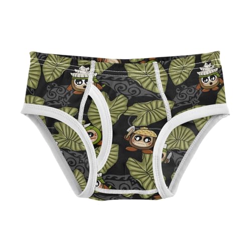 Boys' Exclusive Briefs Toddler Underwear 95% Combed Cotton Boxerbriefs 2T Cartoon Character and Leaf Pattern 16