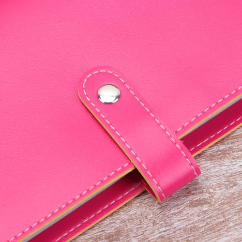 Funda para tarjetas de cuero PU de 120 ranuras con diseño práctico y compacto 5