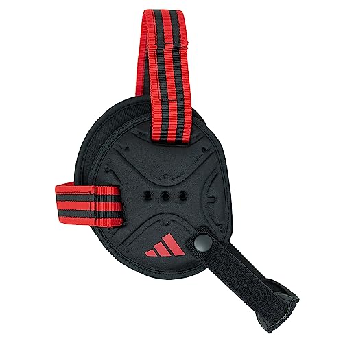 Adidas Youth Wizard Wrestling Ear Guard, Black/Red