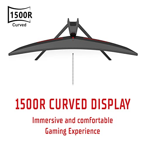 Monitor GGC - 27 Pollici, Curvo, Risoluzione FHD 1920x1080, Pannello VA da 240Hz, schermo 16:9, Tempo di risposta 1ms MPRT, Collegamenti 3xHDMI e DP, HDR Ready, Adaptive Sync. - Monitor - Immagine 3