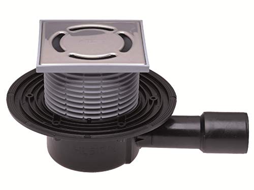 Preisvergleich Produktbild HL510N Bodenablauf DN40 / 50 waagrecht, 123x123mm / 115x115mm