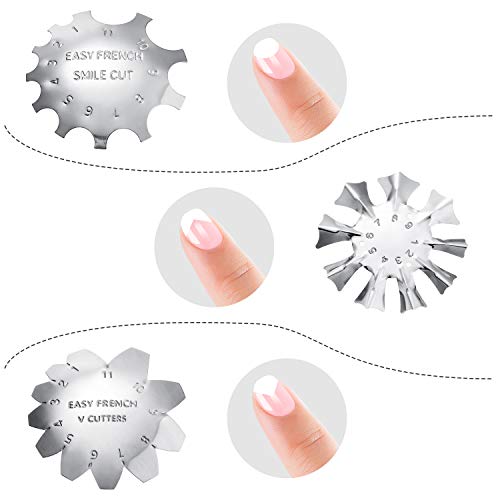 Kit de 6 piezas corta bordes para manicura de acero inoxidable miniatura 6