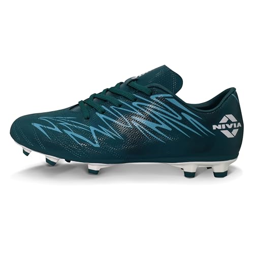 Image of Nivia Encounter 11.0 Football Stud for Mens, TPU Sole with PVC Synthetic Leather Upper for Hard and Grassy Surfaces
