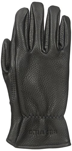 Red Wing Heritage Lined Leather Gloves, Black Buckskin, Large