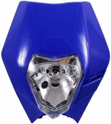 Motorcycle Dirt Bike Dual Sport Off-Road Headlight for Honda Kawasaki Suzuki Yamaha Custom (Green)