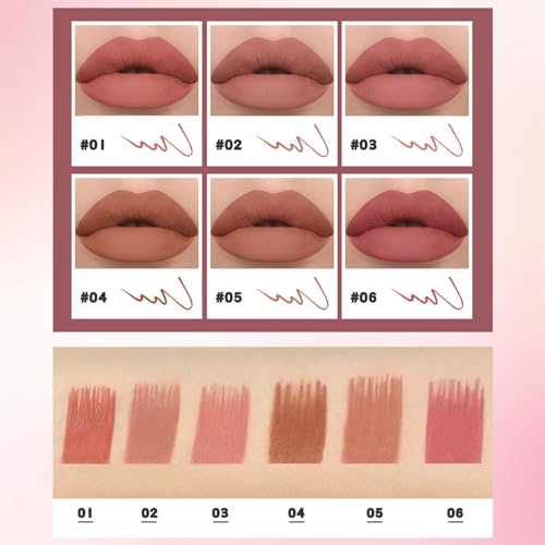 Nude Lip Liner Lipsticks for Women Long Lasting - High Pigmented Velvet Waterproof Lipsticks Lip Pencil for Sculpting & Filling, Ideally Defined Lips - Natural Lip Liner Makeup Gift, Honey Peach - Image 3