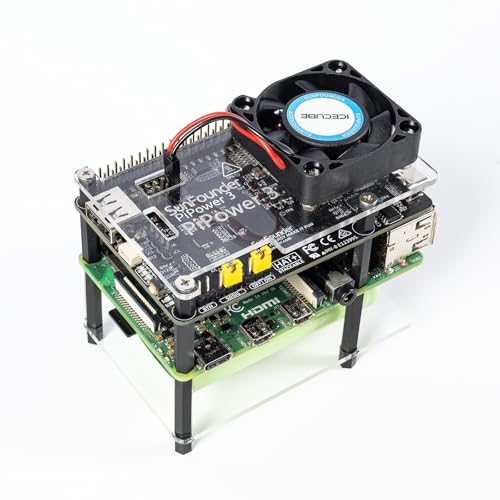 Amazon.co.jp: SunFounder Raspberry Pi 4 UPS電源供給装置、アクリル