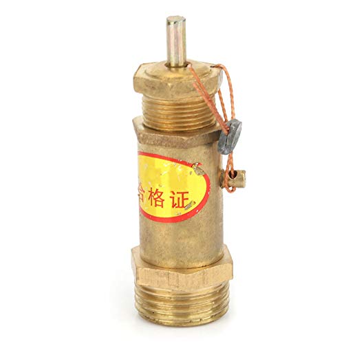 G1/2 Air Compressor Valve,Safety Release Pressure Valve Brass for Boiler Steam Generator(8KG Pressure)