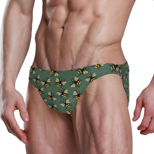 Men's Swim Briefs Fashion Low Rise Bikini Swimwear Beach Swimsuits with Drawstring4