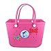 JinJing Beach Bag Accessories PVC Rubber Totes Inserts Charms for Bogg Bag Turtle