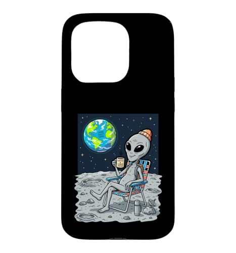 Alien Coffee Lunar Views Home Sweet Home Space Art �����Y �{�[�C�Y �X�}�z�P�[�X iPhone 15 Pro �p
