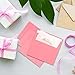 50Packs A7 Pink Envelopes 5x 7 Inch Card Envelopes,Self Seal for Weddings, Greeting Cards，Mailing， Invitations, Photos, Postcards
