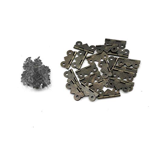 Generic 20Pcs 20 * 25mm Metal Small Hinges Crafts Flat 90 Degrees Top Fashion Blum Muebles Butterfly Wooden Wine Box Antique Hinge Bronze (B07ZFNV3KV) Amazon Price History, Amazon Price Tracker