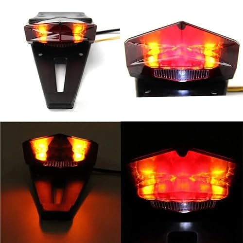 Luz trasera universal para motocicleta freno moto cross parada 12 pulgadas bajo consumo 4
