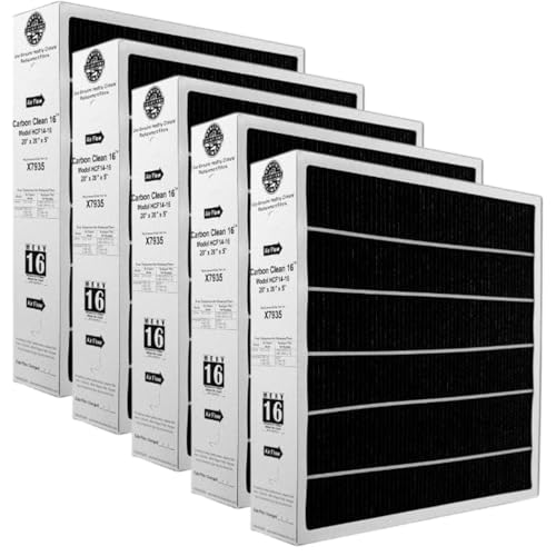 Lennox X7935 Carbon Clean Healthy Climate MERV 16 Filter (5 Pack)