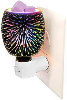 3D Glass Pluggable Fragrance Warmer Decorative Plug-in Wax Melt Warmer for Warming Scented