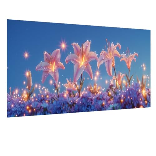 Loisir créatif adulte contre le stress : kit diamond painting fleur 5D