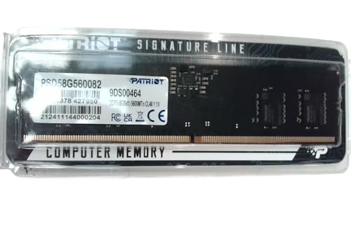 Mémoire RAM DDR5 5600MHz Patriot 8GB upgrade PC gamer et bureautique DIMM