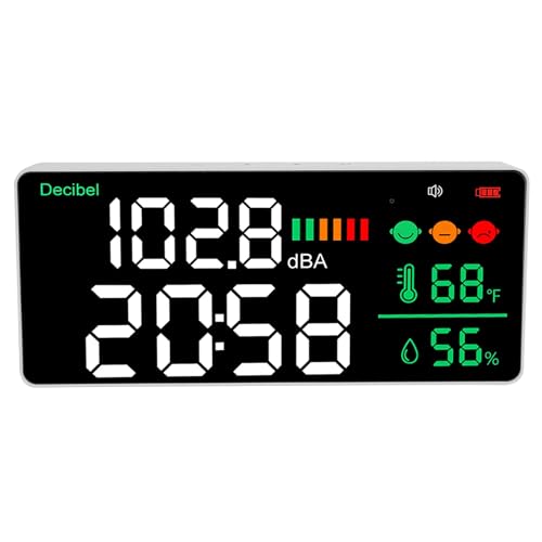 Décibelmètre mural LED DM165A pour mesurer le niveau sonore en classe