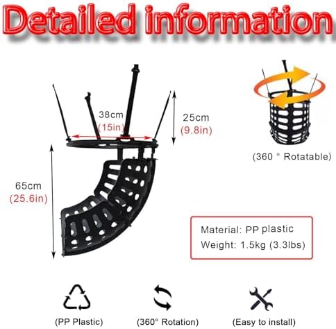 Basketball Return Net System - Durable Training Rebounder for Free-Throw Practice Enhances Shooting Accuracy Ideal for Solo or Camp Drills
