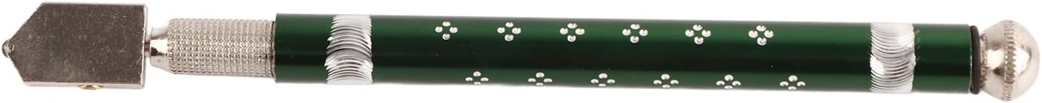 Glass Cutter with Non-Slip Handle, Sharp Blade & Metal Tap for Cutting Glass Plate