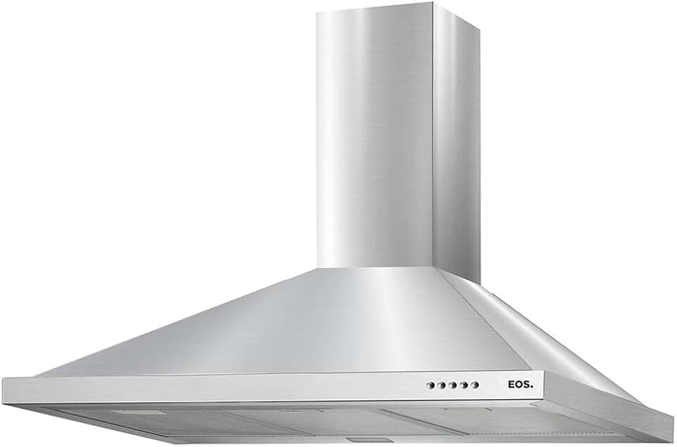 Coifa e Depurador de Parede Pirâmide EOS 90cm Inox ECO90PP 220V