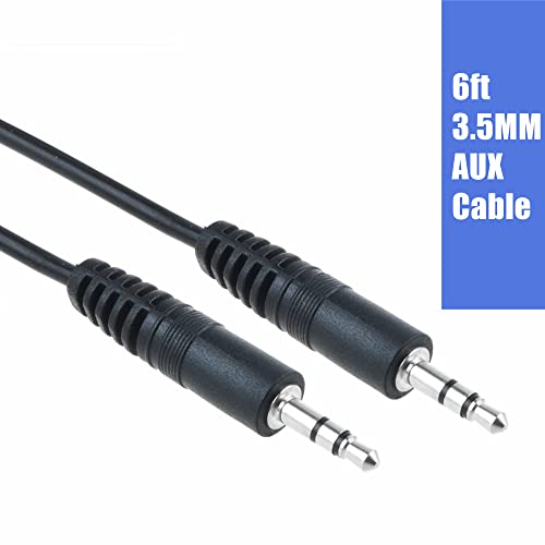 Cable de audio Jack 3.5 mm negro 6ft miniatura 2
