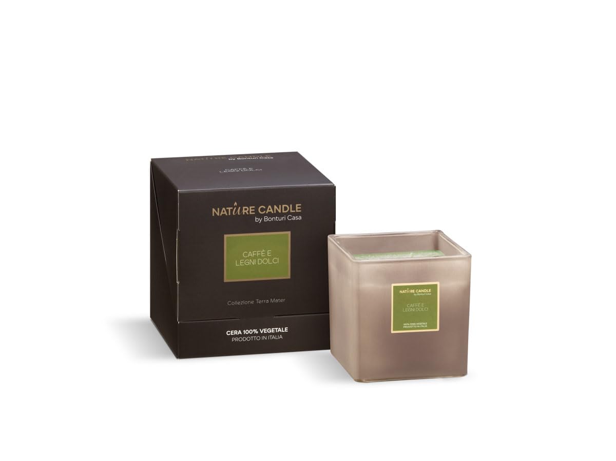 Nature Candle Terra Mater - Duftkerzen 330 g - Kaffee und Süßhölzer